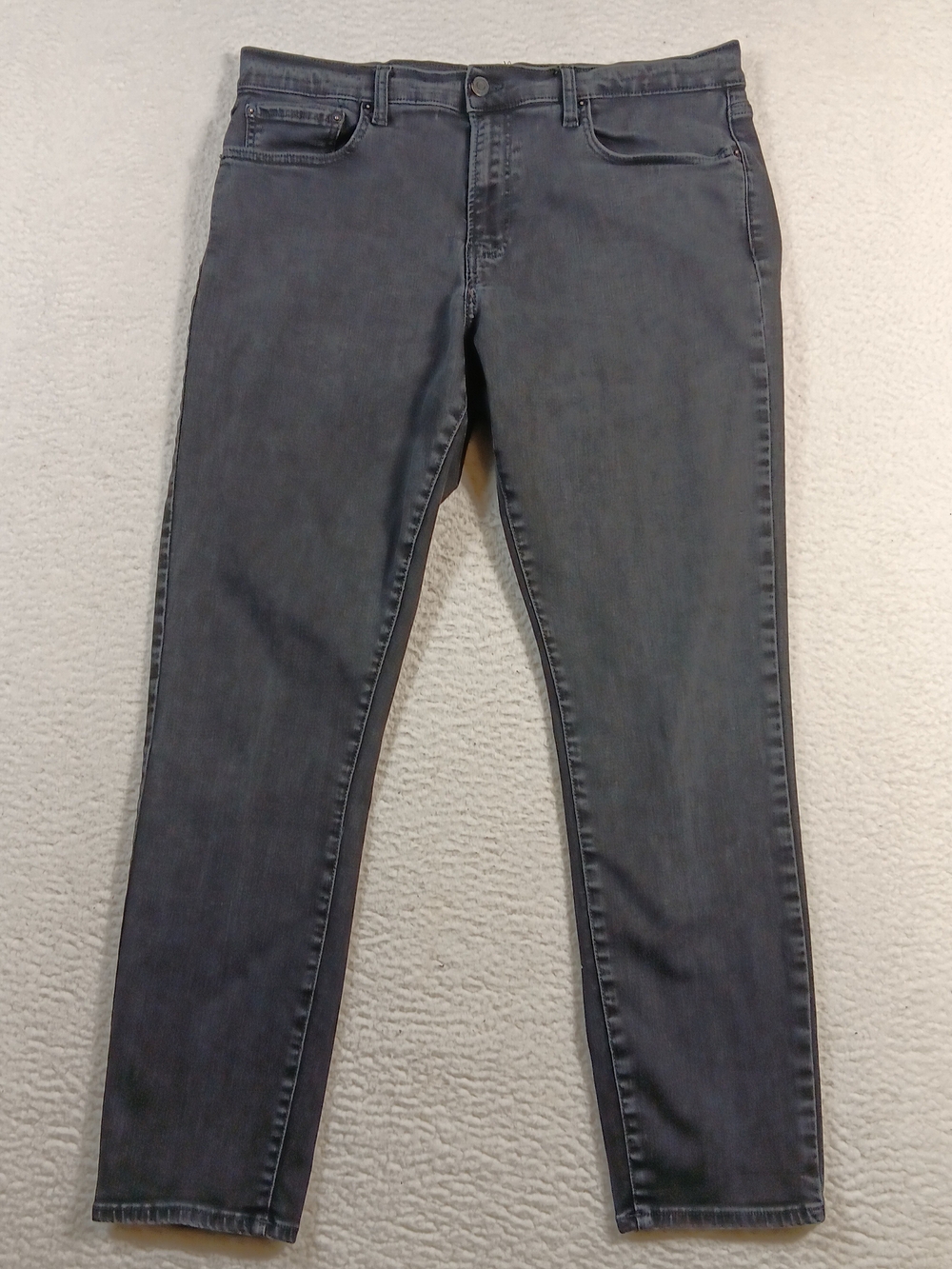Lucky Brand Jeans Mens 36x32 Black Denim 412 Athletic Slim Dark Wash Stretch